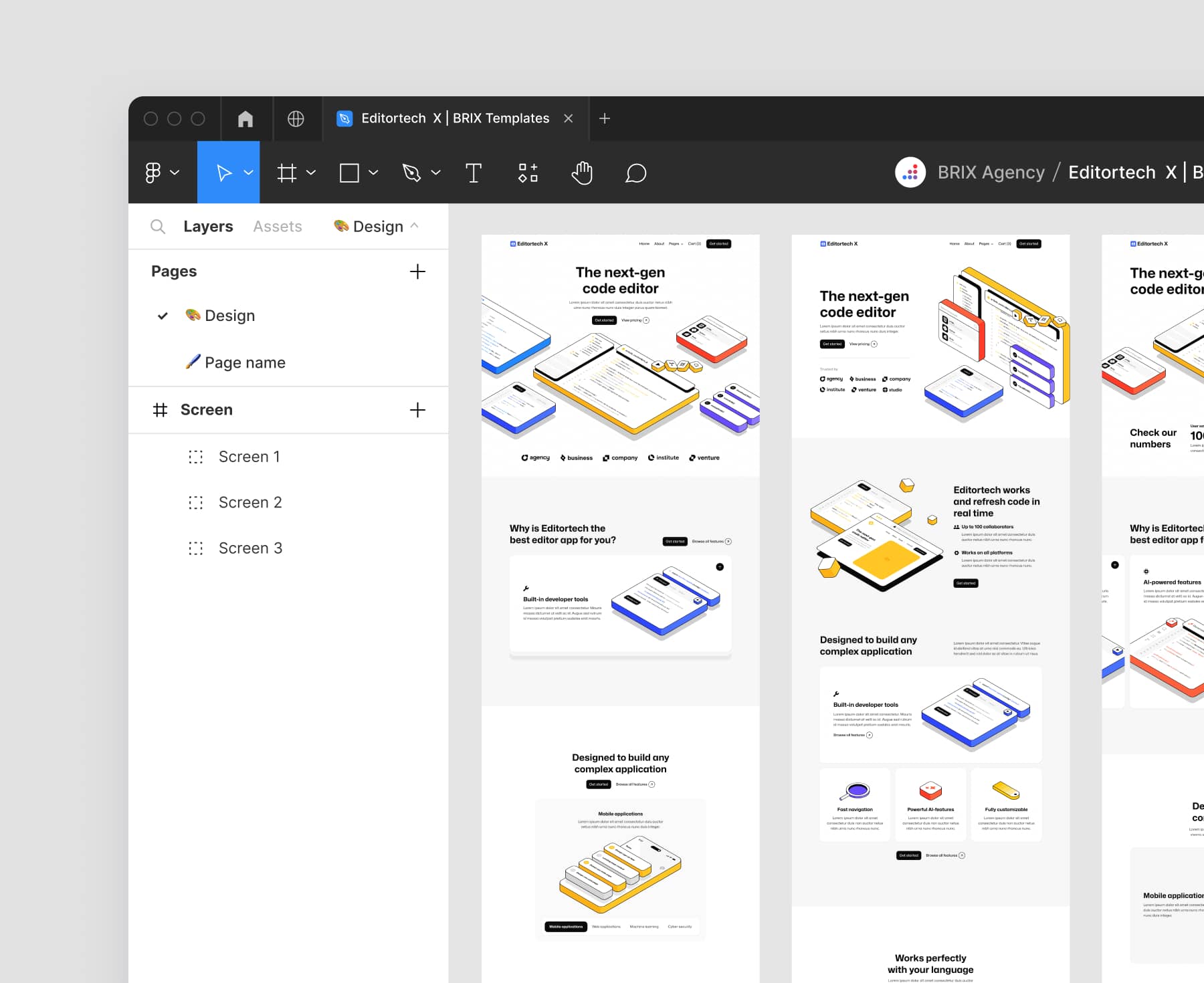 Gurukul Network - Figma File Included Page - Tech App Webflow Template